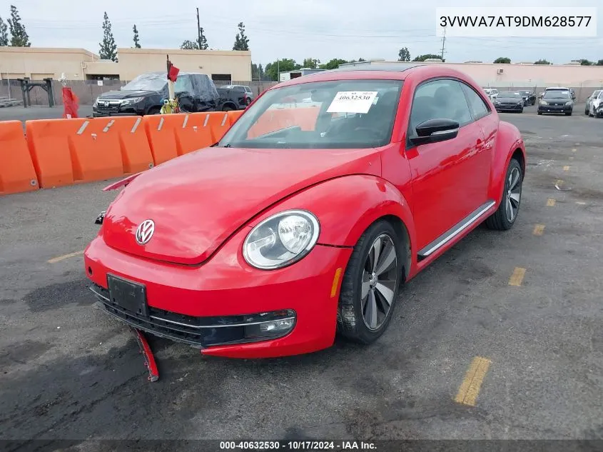 2013 Volkswagen Beetle 2.0T Turbo VIN: 3VWVA7AT9DM628577 Lot: 40632530