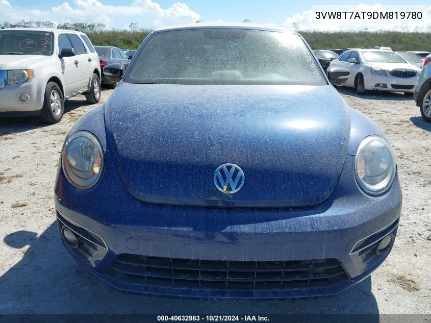 2013 Volkswagen Beetle 2.0T VIN: 3VW8T7AT9DM819780 Lot: 40632983