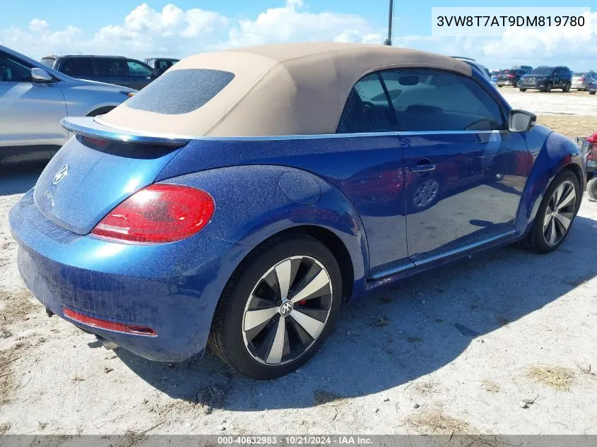 2013 Volkswagen Beetle 2.0T VIN: 3VW8T7AT9DM819780 Lot: 40632983