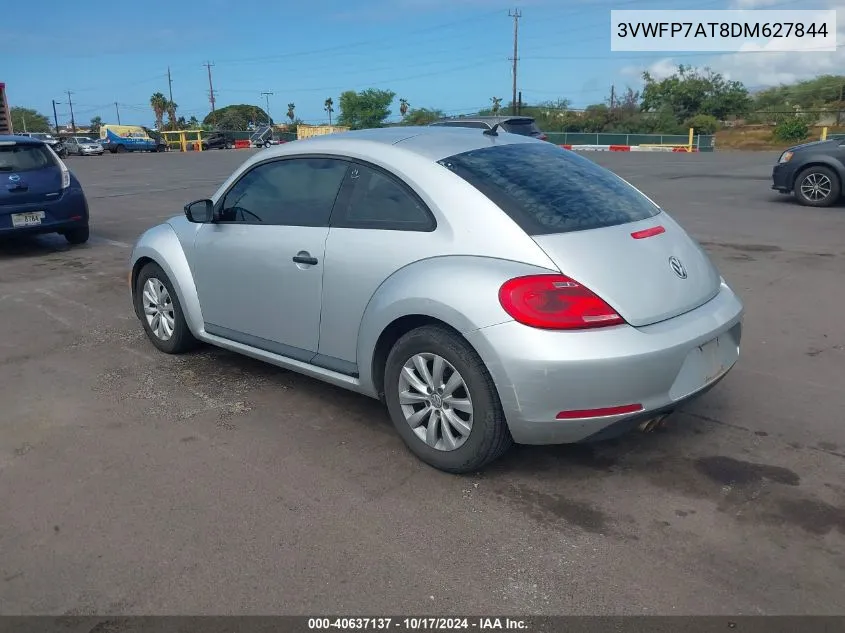 2013 Volkswagen Beetle 2.5L Entry VIN: 3VWFP7AT8DM627844 Lot: 40637137