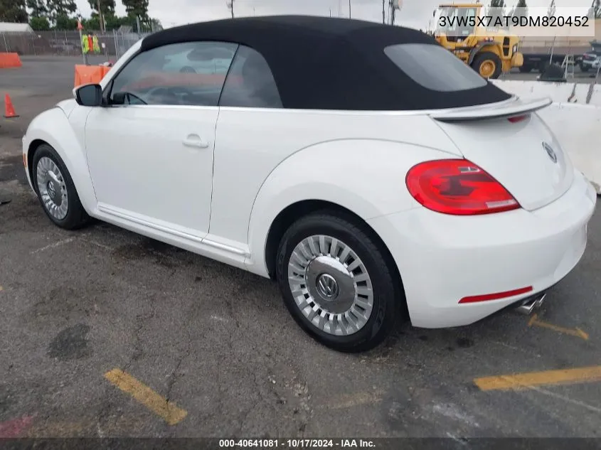 2013 Volkswagen Beetle 2.5L VIN: 3VW5X7AT9DM820452 Lot: 40641081