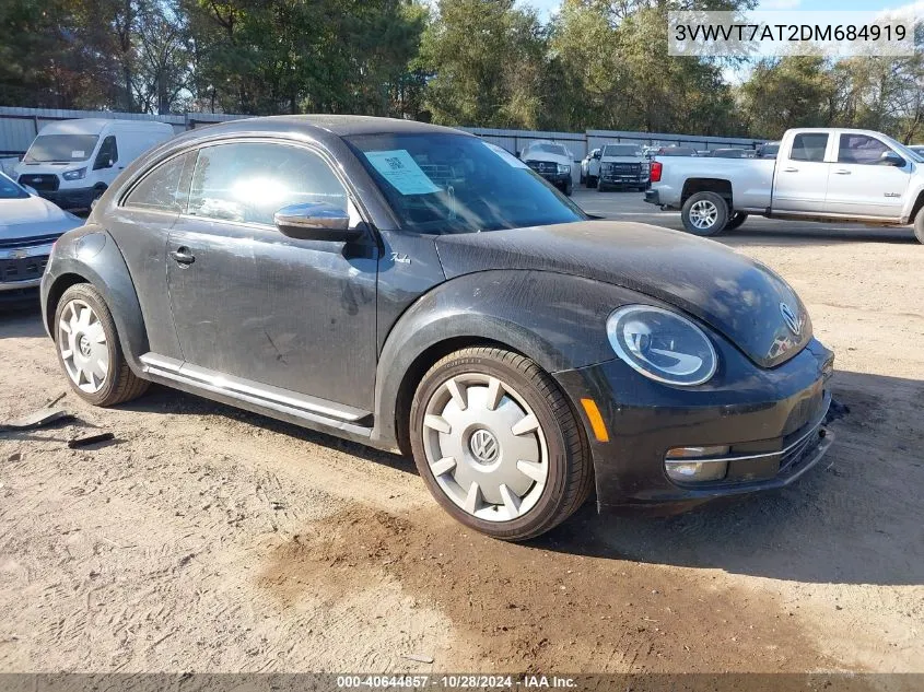 2013 Volkswagen Beetle 2.0T Fender Edition VIN: 3VWVT7AT2DM684919 Lot: 40644857