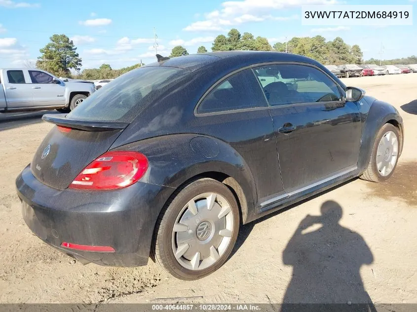 2013 Volkswagen Beetle 2.0T Fender Edition VIN: 3VWVT7AT2DM684919 Lot: 40644857