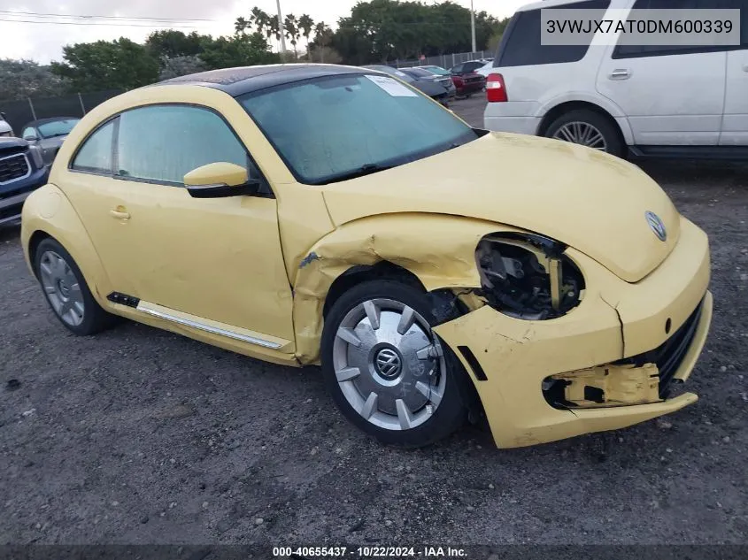 2013 Volkswagen Beetle 2.5L VIN: 3VWJX7AT0DM600339 Lot: 40655437