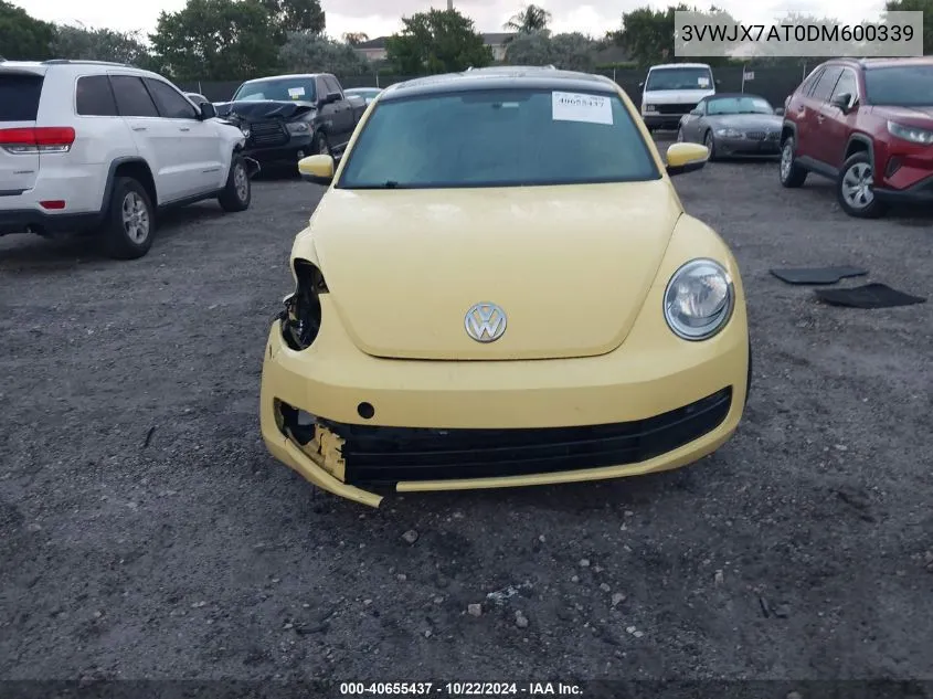 2013 Volkswagen Beetle 2.5L VIN: 3VWJX7AT0DM600339 Lot: 40655437