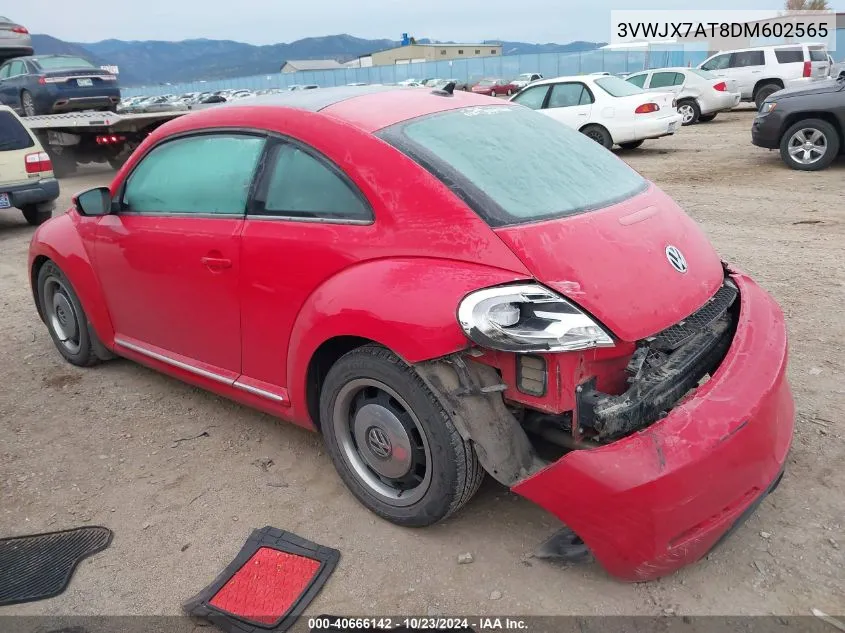 2013 Volkswagen Beetle 2.5L VIN: 3VWJX7AT8DM602565 Lot: 40666142