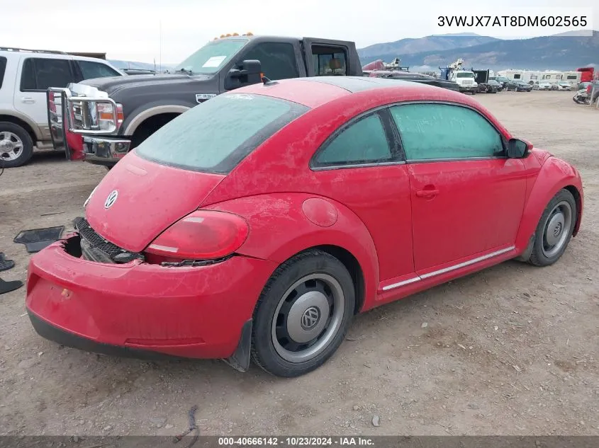 2013 Volkswagen Beetle 2.5L VIN: 3VWJX7AT8DM602565 Lot: 40666142