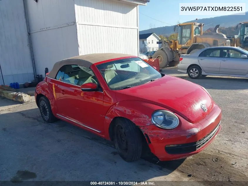 3VW5P7ATXDM822551 2013 Volkswagen Beetle 2.5L