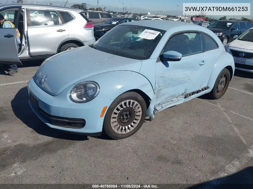 2013 Volkswagen Beetle 2.5L VIN: 3VWJX7AT9DM661253 Lot: 40755084