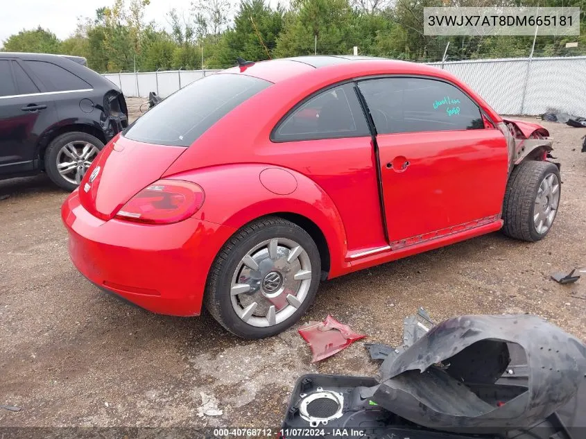 2013 Volkswagen Beetle 2.5L VIN: 3VWJX7AT8DM665181 Lot: 40768712