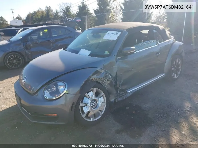 2013 Volkswagen Beetle 2.5L VIN: 3VW5P7AT6DM821641 Lot: 40793272