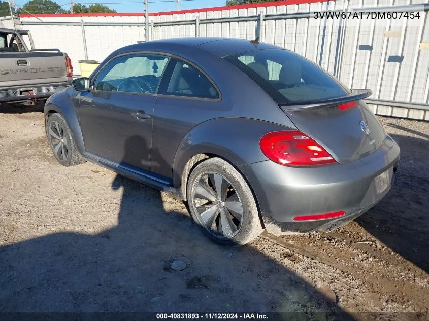 2013 Volkswagen Beetle 2.0T Turbo VIN: 3VWV67AT7DM607454 Lot: 40831893