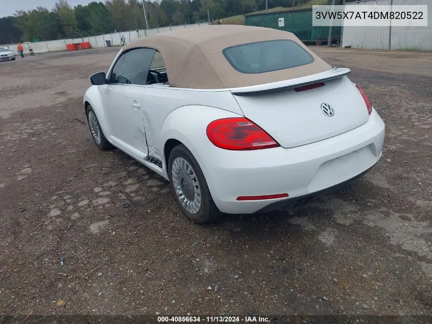 2013 Volkswagen Beetle 2.5L VIN: 3VW5X7AT4DM820522 Lot: 40856634