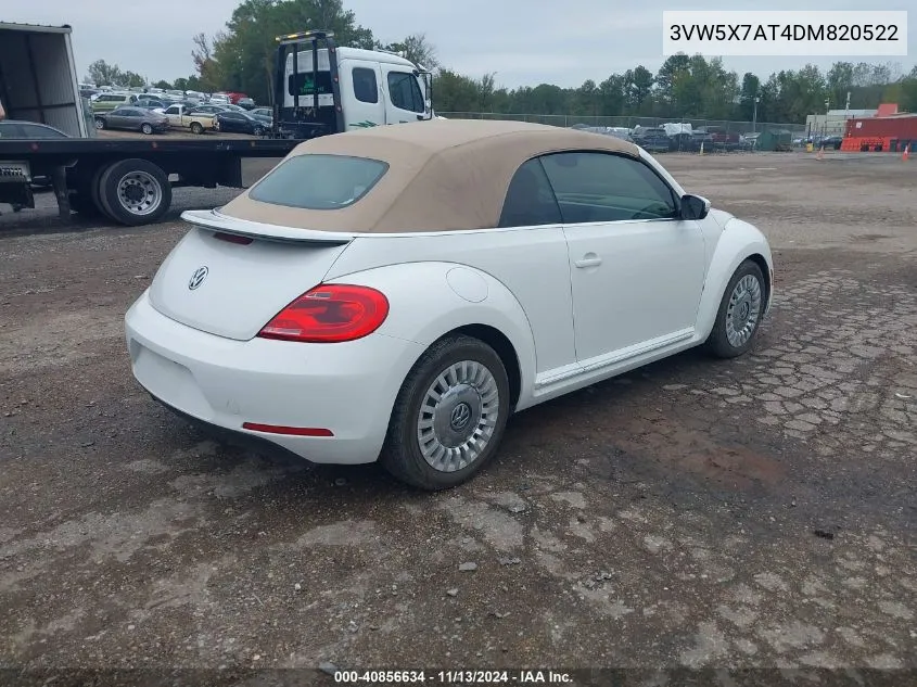 2013 Volkswagen Beetle 2.5L VIN: 3VW5X7AT4DM820522 Lot: 40856634