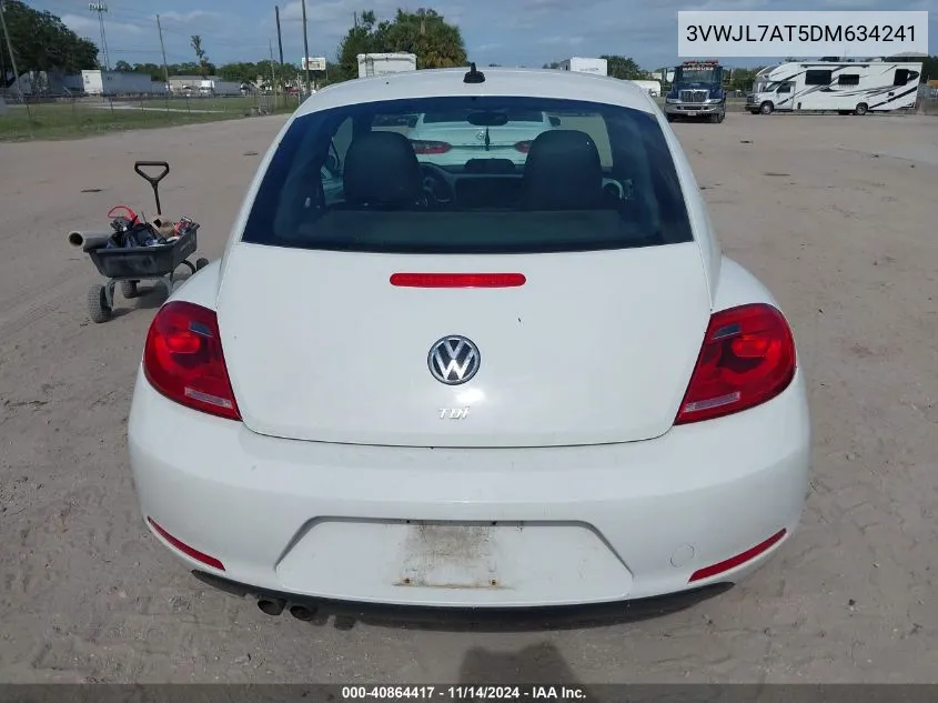 2013 Volkswagen Beetle 2.0L Tdi VIN: 3VWJL7AT5DM634241 Lot: 40864417