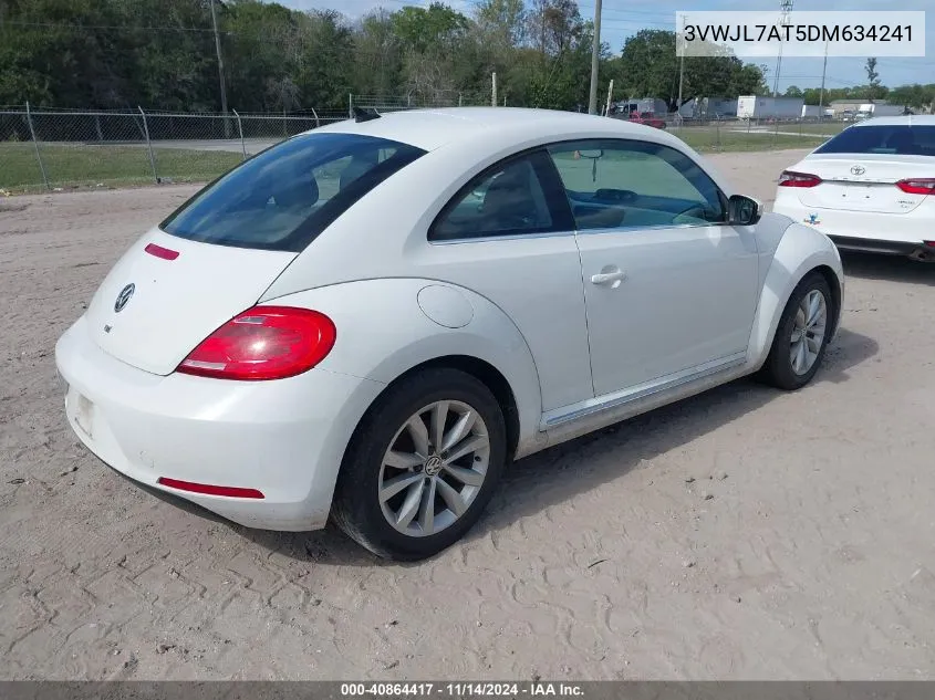 2013 Volkswagen Beetle 2.0L Tdi VIN: 3VWJL7AT5DM634241 Lot: 40864417