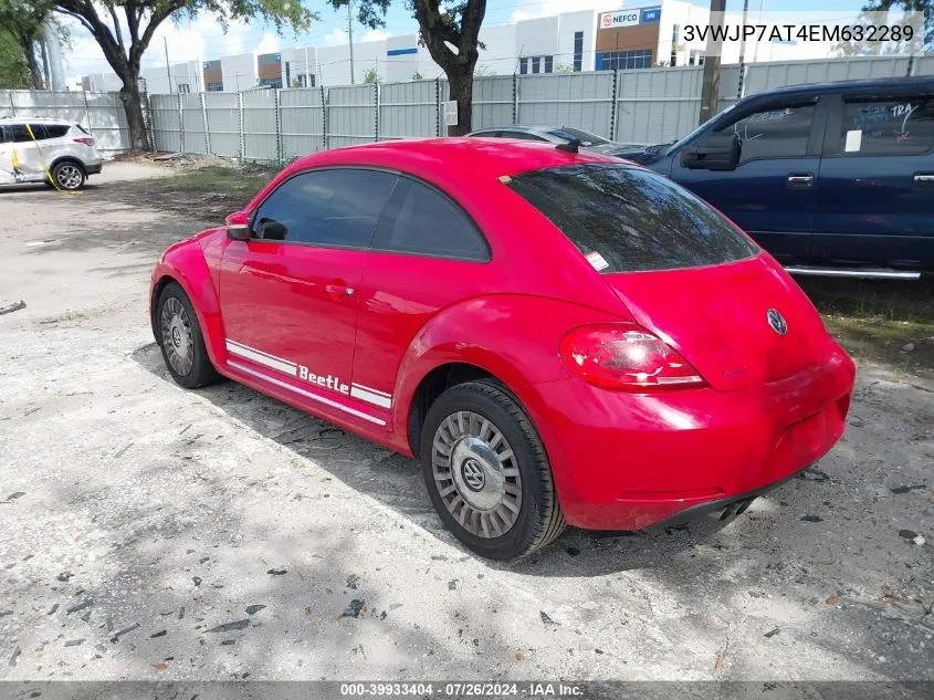 2014 Volkswagen Beetle VIN: 3VWJP7AT4EM632289 Lot: 39933404