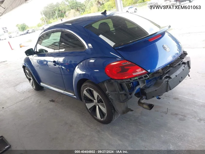 3VWVS7ATXEM601063 2014 Volkswagen Beetle 2.0T R-Line