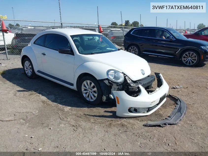 3VWF17ATXEM640811 2014 Volkswagen Beetle 1.8T Entry