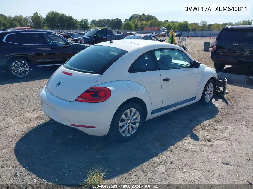 3VWF17ATXEM640811 2014 Volkswagen Beetle 1.8T Entry