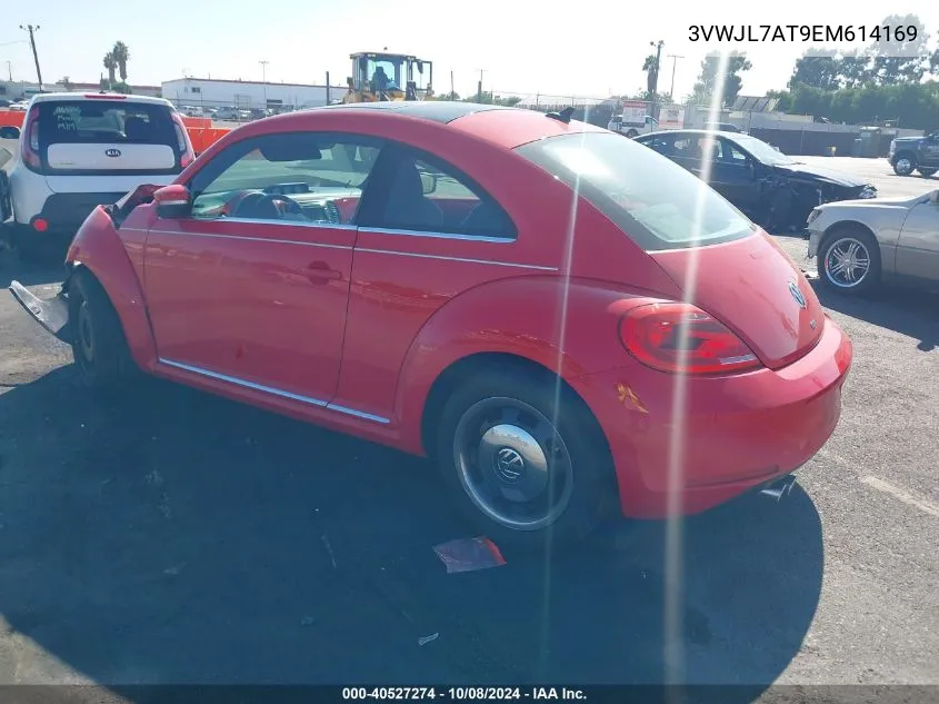 2014 Volkswagen Beetle 2.0L Tdi VIN: 3VWJL7AT9EM614169 Lot: 40527274