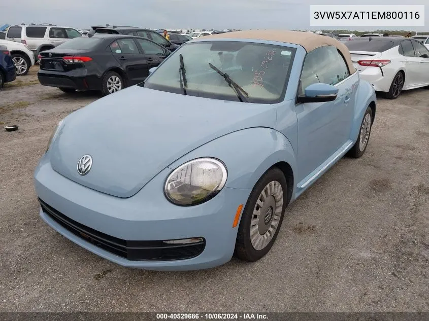 3VW5X7AT1EM800116 2014 Volkswagen Beetle