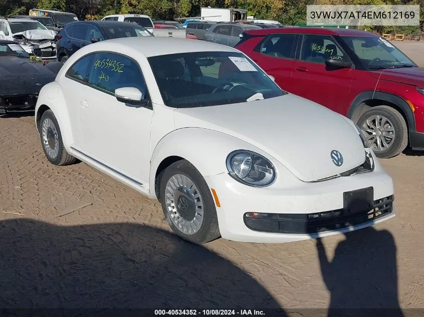 2014 Volkswagen Beetle VIN: 3VWJX7AT4EM612169 Lot: 40534352