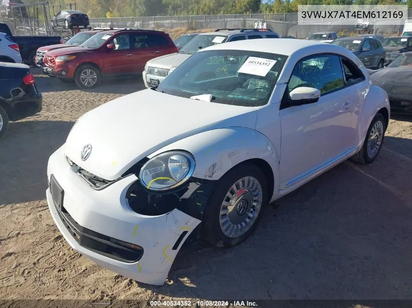 2014 Volkswagen Beetle VIN: 3VWJX7AT4EM612169 Lot: 40534352