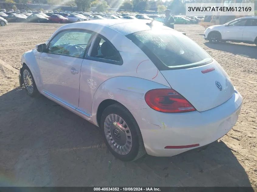 2014 Volkswagen Beetle VIN: 3VWJX7AT4EM612169 Lot: 40534352