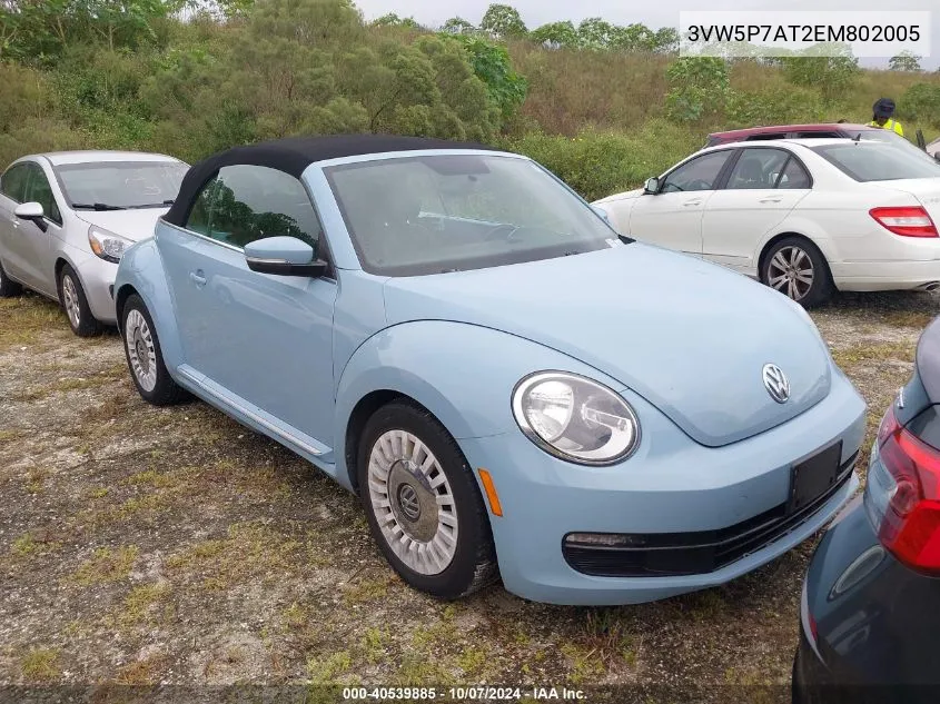 2014 Volkswagen Beetle VIN: 3VW5P7AT2EM802005 Lot: 40539885