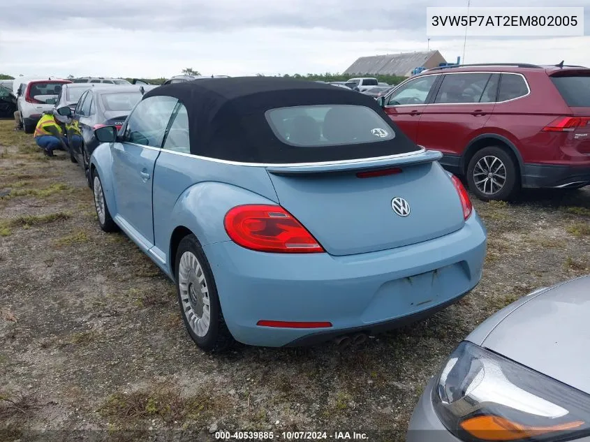 3VW5P7AT2EM802005 2014 Volkswagen Beetle