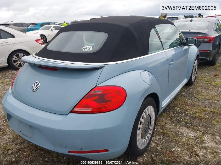 3VW5P7AT2EM802005 2014 Volkswagen Beetle