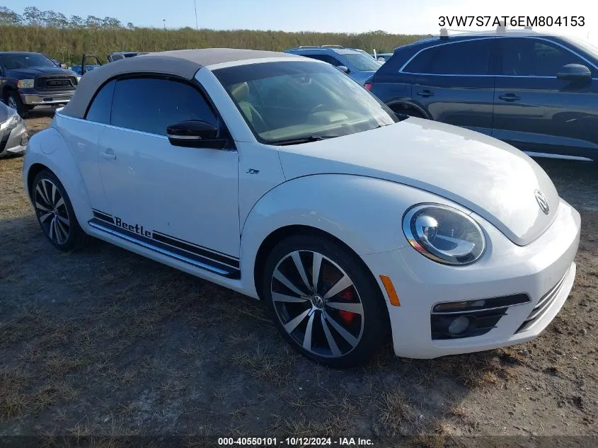 2014 Volkswagen Beetle Turbo VIN: 3VW7S7AT6EM804153 Lot: 40550101