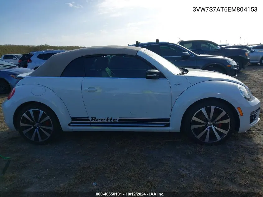 2014 Volkswagen Beetle Turbo VIN: 3VW7S7AT6EM804153 Lot: 40550101