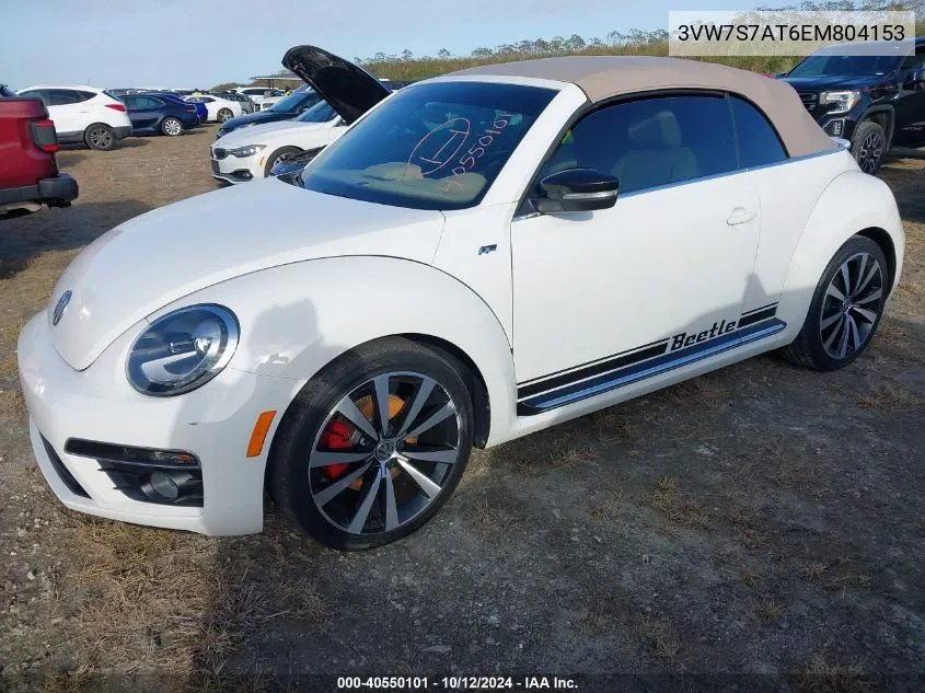 2014 Volkswagen Beetle Turbo VIN: 3VW7S7AT6EM804153 Lot: 40550101