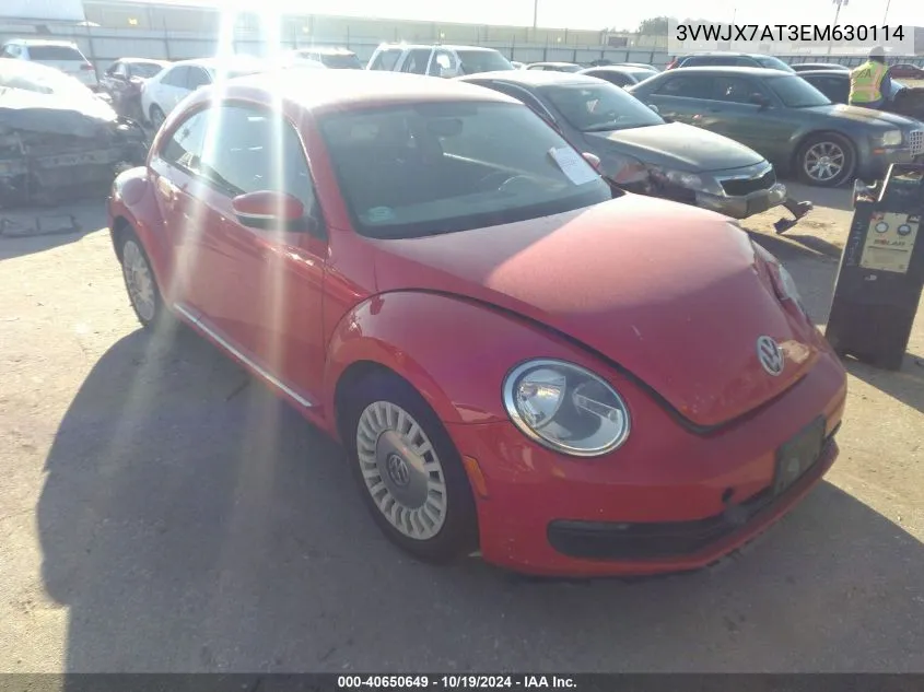 2014 Volkswagen Beetle VIN: 3VWJX7AT3EM630114 Lot: 40650649