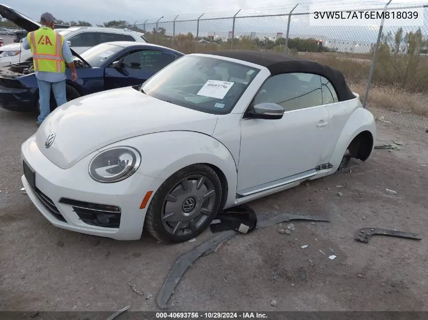 2014 Volkswagen Beetle 2.0L Tdi VIN: 3VW5L7AT6EM818039 Lot: 40693756