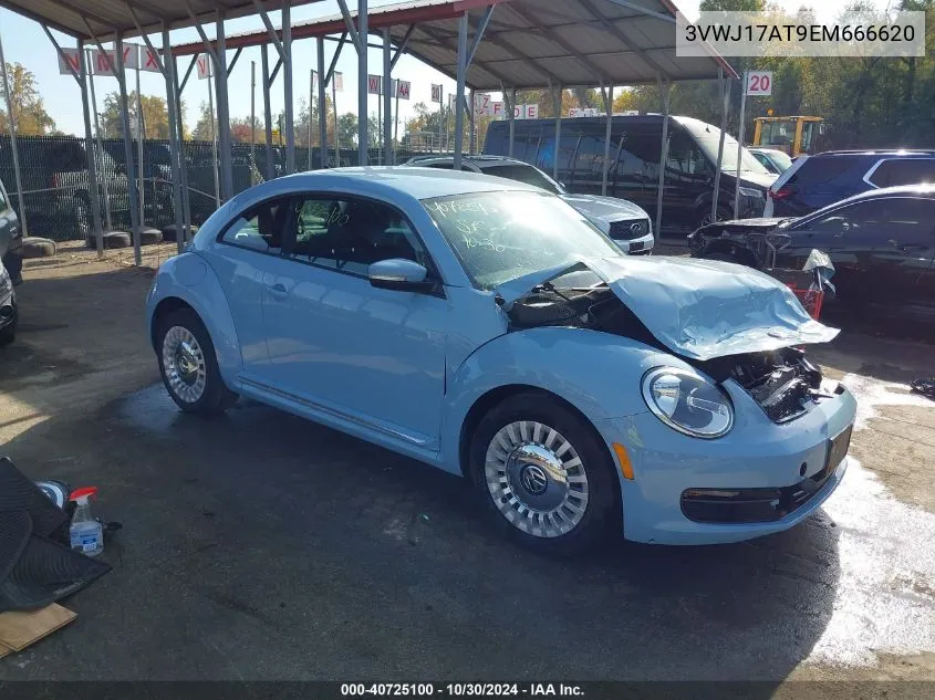 2014 Volkswagen Beetle 1.8T VIN: 3VWJ17AT9EM666620 Lot: 40725100