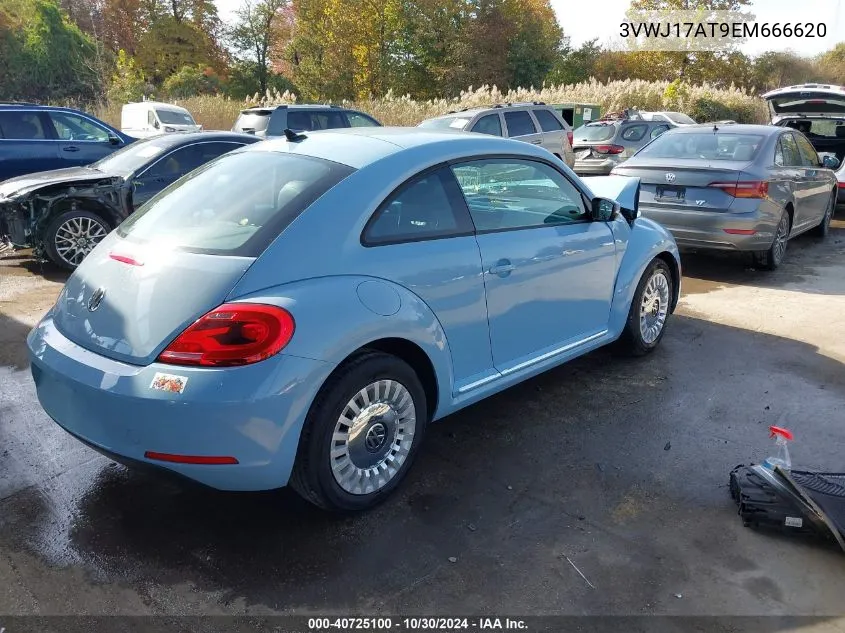 2014 Volkswagen Beetle 1.8T VIN: 3VWJ17AT9EM666620 Lot: 40725100