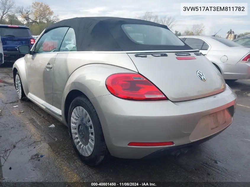 2014 Volkswagen Beetle 1.8T VIN: 3VW517AT3EM811782 Lot: 40801450