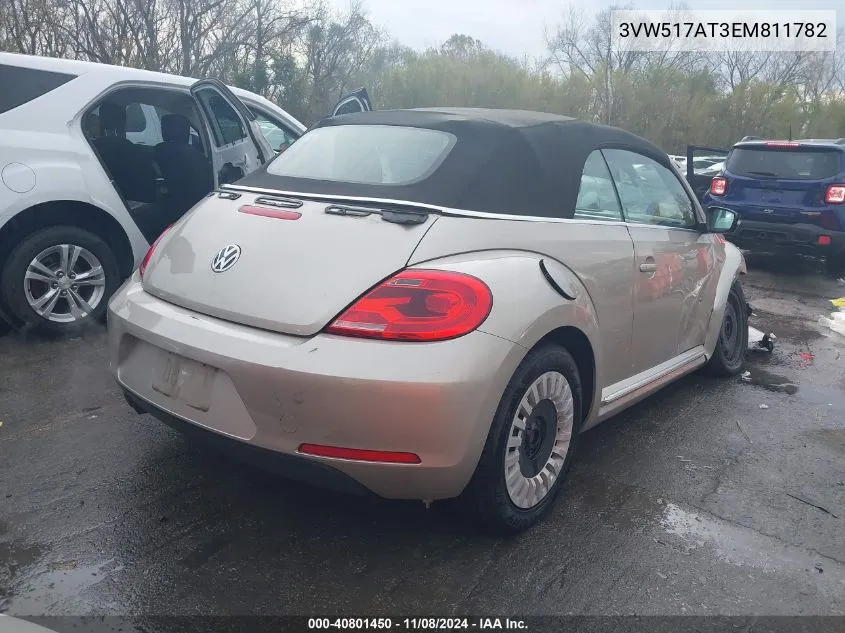 2014 Volkswagen Beetle 1.8T VIN: 3VW517AT3EM811782 Lot: 40801450