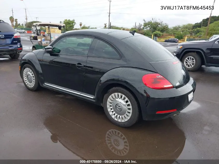 2015 Volkswagen Beetle 1.8T VIN: 3VWJ17AT8FM645453 Lot: 40175850