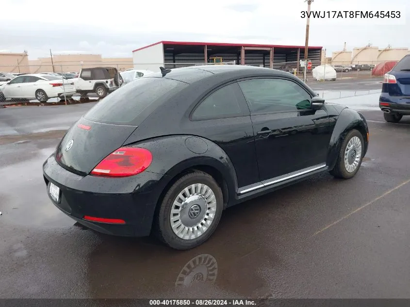 2015 Volkswagen Beetle 1.8T VIN: 3VWJ17AT8FM645453 Lot: 40175850