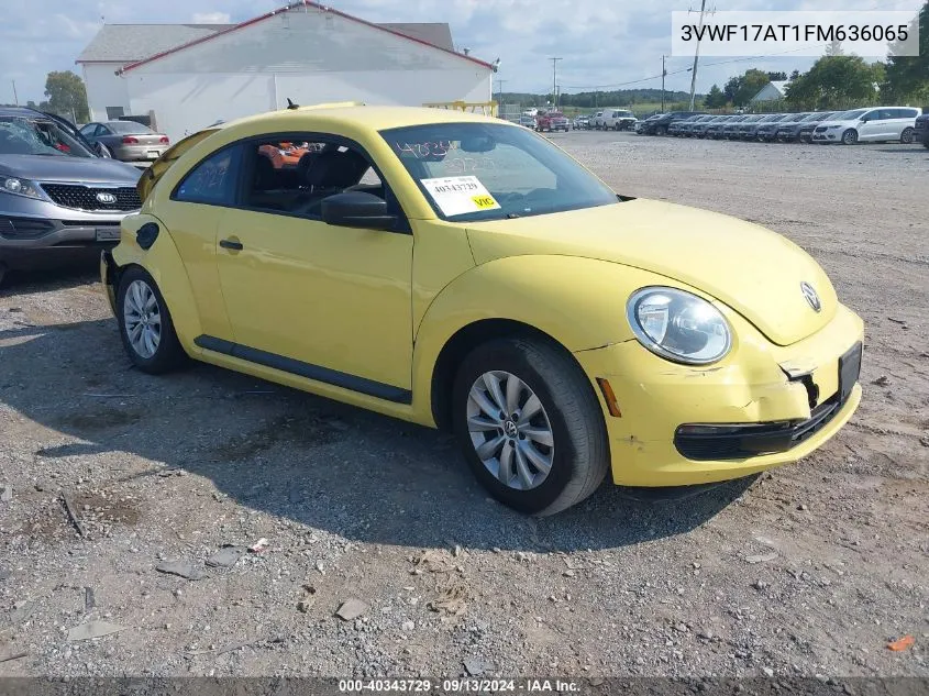 3VWF17AT1FM636065 2015 Volkswagen Beetle 1.8T Fleet Edition