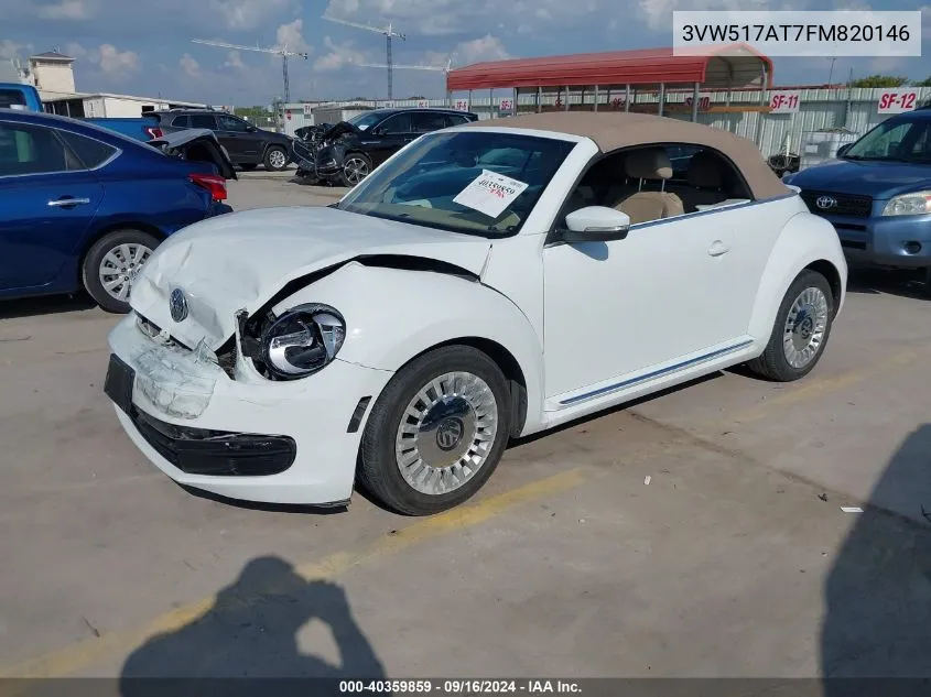 3VW517AT7FM820146 2015 Volkswagen Beetle 1.8T