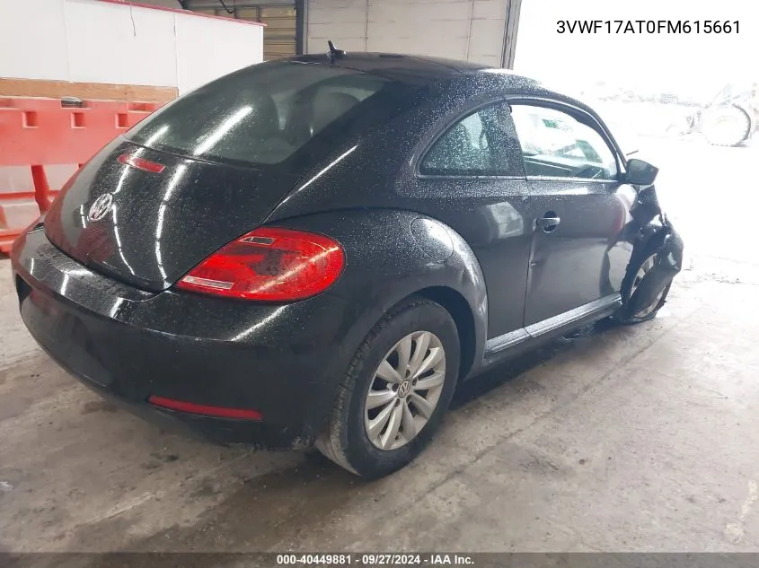 2015 Volkswagen Beetle 1.8T Fleet Edition VIN: 3VWF17AT0FM615661 Lot: 40449881