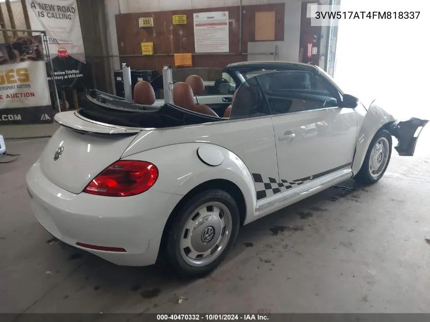 2015 Volkswagen Beetle 1.8T VIN: 3VW517AT4FM818337 Lot: 40470332