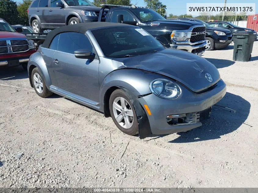 2015 Volkswagen Beetle 1.8T VIN: 3VW517ATXFM811375 Lot: 40543839