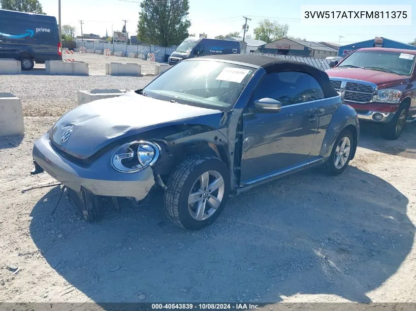 2015 Volkswagen Beetle 1.8T VIN: 3VW517ATXFM811375 Lot: 40543839