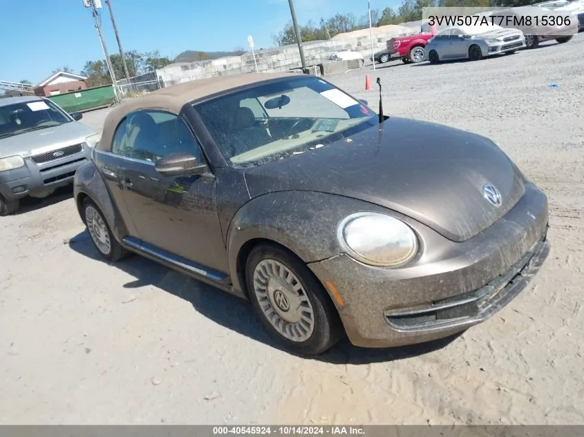 2015 Volkswagen Beetle 1.8T VIN: 3VW507AT7FM815306 Lot: 40545924